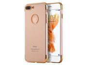 Apple Iphone 7 Plus Skyfall Transparent Tpu Case With Electroplated Upper Lower Frame Rose Gold