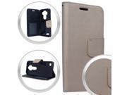 XL LG Stylus LS770 G Stylo Brushed Wallet Pouch Rose Gold