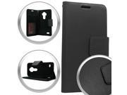 XL LG Stylus LS770 G Stylo Brushed Wallet Pouch Black