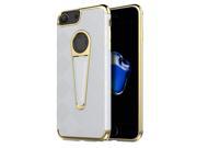 Apple Iphone 7 The Torch Hybrid Case Electroplated Gold Tpu Silver Pc Back Plate