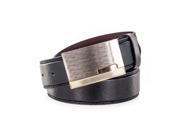 Faddism Men s Genuine Leather Belt Fashionable Textured Design Buckle Black XL