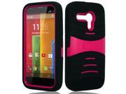 Motorola Moto G CDMA Armor Case w Stand Hot Pink