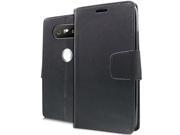 XL LG V20 Brushed Wallet Pouch Black