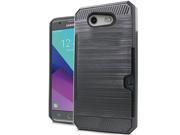 Samsung J3 Emerge 2017 J327 Brushed Case Style 2 Black