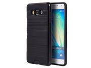 Samsung Galaxy A7 Hybrid Card To Go Case Black TPU With Silk Back Plate Black