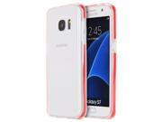 Samsung Galaxy S7 Invisible Bumper Hybird Case Ultra Thin Agua Clear Red Inner Frame