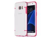 Samsung Galaxy S7 Edge Fusion Candy Case 4 Dots Hot Pink Tri And Clear Back