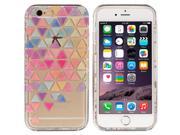 Apple Iphone 6 6S Tpu Bling Silver Bumper Water Color Relief Printing Case Pretty Little Lights