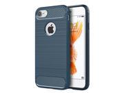 Apple Iphone 7 Carbon Tech Silk TPU Cover Case Blue