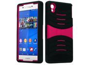 XL Sony Xperia Z3v Armor Case w Stand Hot Pink