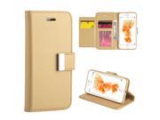 Apple Iphone 7 Plus Compartment Card Slots Wallet Pouch Gold