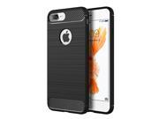 Apple Iphone 7 Plus Carbon Tech Silk TPU Cover Case Black