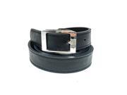 Faddism Women s Thick Leather Belt Tapered Rectangle Chrome Buckle Sandra Black S