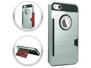 iPhone SE Brushed Case Style 2 Silver