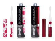 Cenoire Eluo Sonic Toothbrush 2 Pack Bundle Red Red Bubbles