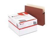 3 1 2 Inch Expansion File Pockets Straight Tab Letter Redrope Manila 25 Box