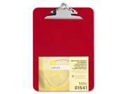 Plastic Clipboard Recycled 1 Cap 9 x12 Red