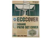 Mr. Bar B Q 07311GD Backyard Basics Eco Cover PVC Free Premium Square Patio Set Cover