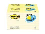 Post it 654 36VAD90 Note Pad 3 x 3 Canary 100 Sheets 36 Pack