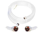 Wilson Electronics 952450 50 Foot WILSON400 Ultra Low Loss Coax Cable with N Male Connectors White