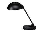 Incandescent Desk Lamp with Vented Dome Shade 18 Reach Matte Black