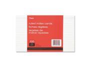 Mead 63008 Printable Index Card 5 x 8 90 lb Basis Weight 100 Pack White