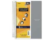 Mead MEA06184 Notebook Wirebound 5 Subject 180 Sheets 9 .50in.x6in. Assorted