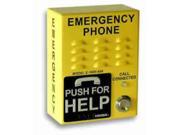 Viking E 1600 45A EWP ADA Compliant Emergency Phone with Dialer and Voice Announcer Safety Yellow Surface Mount