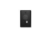 Viking E40BK Textured Black Entry Phone with Automatic Disconnect and Blue LED Flush Mounts in Single Gang Box or