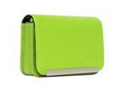 Compact Leather Digital Camera Case Lime