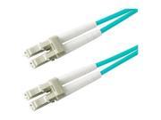 30m 10g Lomm Fiber Optic Patch Cable Om3 Duplex Lc Lc 50 125 Aqua