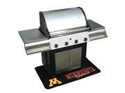 Collegiate University of Minnesota Gophers Grill Mat Barbecue Grill Patio Deck 30 Length x 47.99 Width Plastic Black