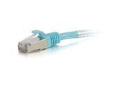 C2G 25FT CAT6A SNAGLESS SHIELDED STP NETWORK PATCH CABLE AQUA