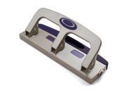 OIC Deluxe Standard Hole Punch 3 Punch Head s 20 Sheet Capacity 9 32 Silver