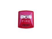 HORN STROBE RED 2W WALL 12 24V