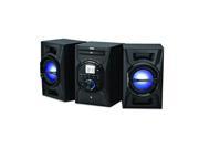 RCA RS3697BL CD Mini System with Bluetooth R Multicolored LED Speaker Lights