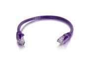 Cables to Go 6 Inch Cat6 Snagless Unshielded Network Patch Cable Purple 958