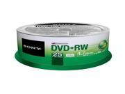 SONY 4.7GB 4X DVD RW 25 Packs Disc