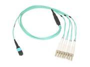 MTP to LC Fiber Optic Cable; MTP 8x LC; 50 125; OM3; Plenum;3 Meter F2CF005 3M