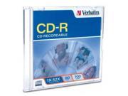 Verbatim 700MB 52X CD R Single Disc Model 94776