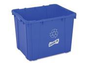 Recycling Bin Curbside 14 Gal 14.5 x19.5 x15.38 Blue
