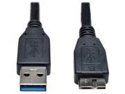Tripp Lite U326 001 BK 1 ft. USB 3.0 SuperSpeed Device Cable A to Micro B M M