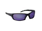 GTR Safety Glasses with Charcoal Frame and Purple Haze Mirror Lens in Polybag