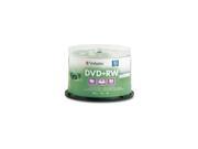Verbatim DVD RW 4.7GB 4X DataLifePlus White Inkjet Printable 50pk Spindle model 95213