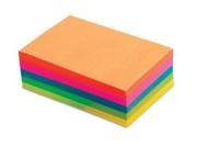 Fluorescent Color Memo Sheets 20 lb 4 x 6 Assorted 500 Sheets Pack