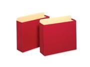 3 1 2 Inch Expansion File Pockets Straight Letter Red 10 Box