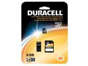 DURACELL DU 3IN1 08G R 8GB Class 8 microSD TM Card with Universal Adapter