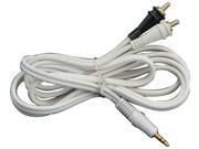 NEW AUDIOPIPE IP356 3.5mm MALE TO STEREO RCA MALES 6 AUDIO CABLE