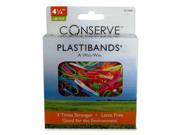 PlastiBands Size 4 1 4 100 BX Assorted Colors