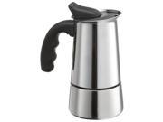 Primula PES 4606 Stainless Steel 6 cup Stovetop Espresso Maker with Silicone Handle Stainless steel